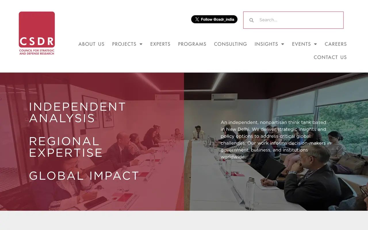 CSDR — A research, events and expert platform for a defence think tank