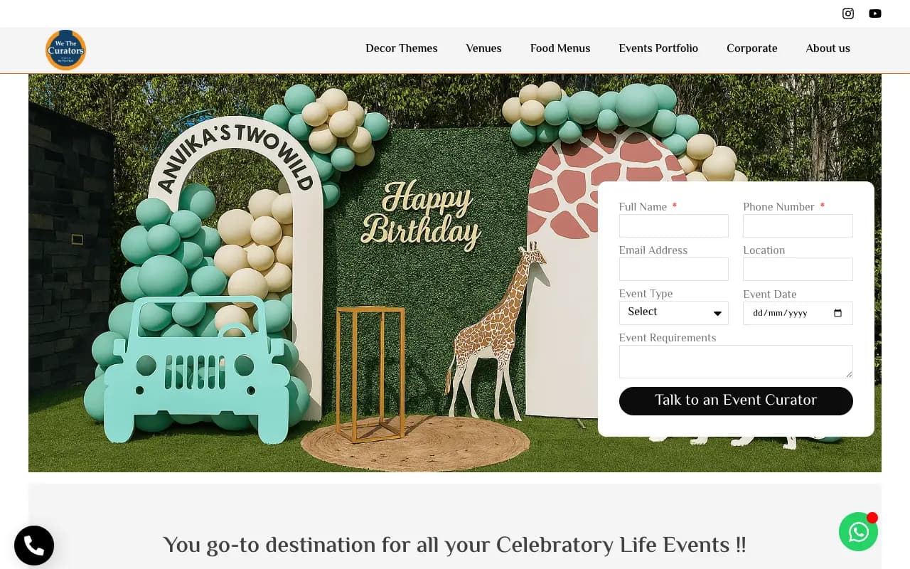 We The Curators — An events and exhibitions platform for an art curation studio